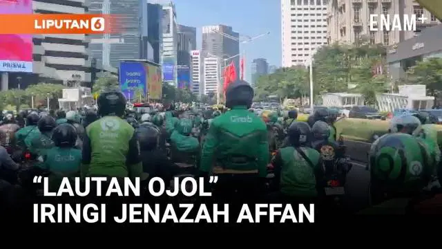 VIDEO: Ratusan Ojol Iringi Jenazah Affan Kurniawan, Korban Tewas Dlindas Rantis Brimob