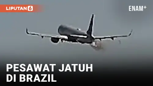 VIDEO: Detik-Detik Sebuah Pesawat Jatuh di Negara Bagian Sao Paulo, Brazil