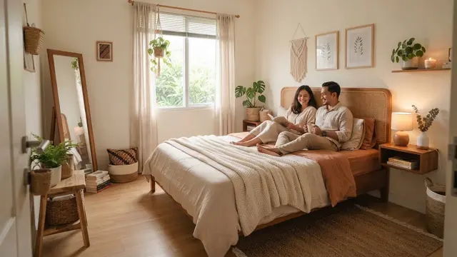 Desain Kamar 3x3 untuk Suami Istri