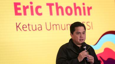 <p>Ketua Umum PSSI, Erick Thohir memberikan sambutan&nbsp;saat launching merchandise resmi Piala Dunia U-20 2023 di Atrium Mall FX Sudirman, Senayan, Jakarta, Rabu (08/03/2023). (Bola.com/Bagaskara Lazuardi)</p>