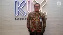Direktur Utama PT Railink Heru Kuswanto saat berkunjung ke kantor Kapan Lagi Youniverse di Jakarta, Kamis (15/11). Kunjungan tersebut untuk bersilaturahmi dan melakukan wawancara seputar kereta bandara. (Liputan6.com/Johan Tallo)