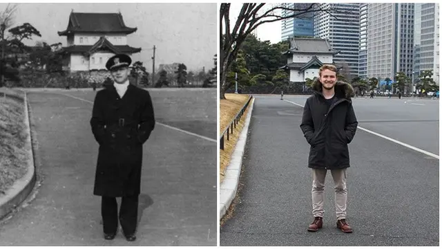 6 Potret Reka Ulang Foto Jadul Setelah Puluhan Tahun Berlalu Ini Bikin Rindu