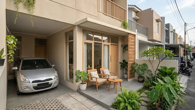 Rumah Tipe 36 dengan Teras dan Taman Mini Depan