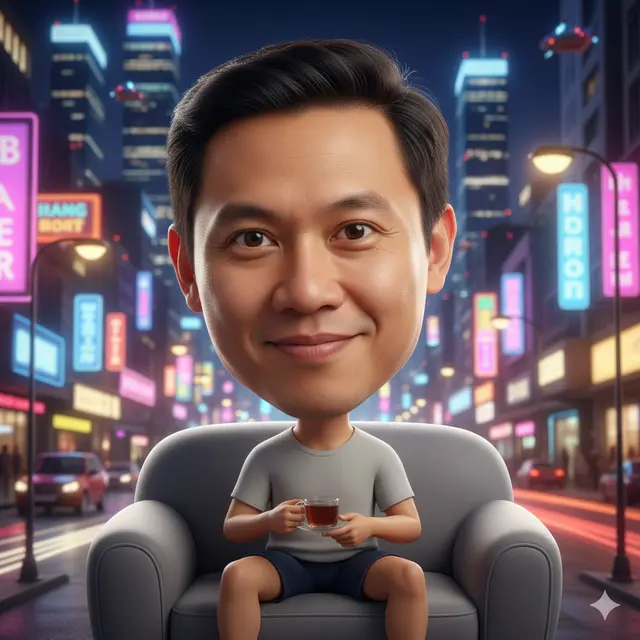 Cara Bikin Foto Karikatur Kepala Besar Badan Kecil