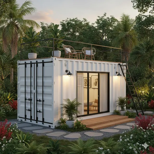 7 Desain Rumah Kontainer Mini Budget 50 Juta, Murah tapi Tetap Nyaman dan Estetik