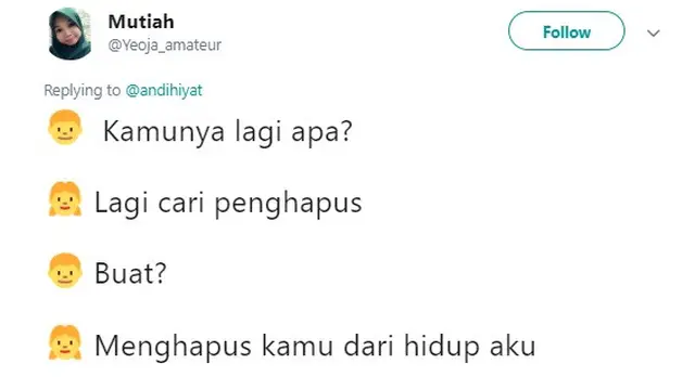 PDKT gagal ala warganet (foto: Twitter)