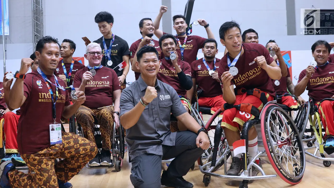 Pebasket Difabel Indonesia Raih Perak