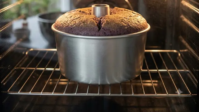 Memanggang chiffon ketan hitam