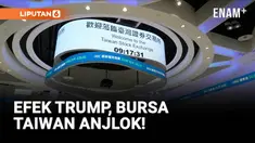 Bursa saham Taiwan (TAIEX) dibuka dengan penurunan tajam lebih dari 450 poin pada Selasa pagi. Reaksi ini muncul setelah pemerintah AS memberlakukan tarif balasan sebesar 32% serta tarif impor hingga 104% untuk produk dari China.