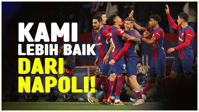 Berita video Barcelona berhasil mengalahkan Napoli dengan agregat 4-2 dalam leg kedua babak 16 besar Liga Champions, pada Rabu (13/3/2024).