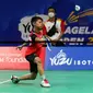 Suasana pertandingan kejuaraan bulu tangkis Yuzu Isotonic Magelang Open 2022 di GOR&nbsp;Djarum Magelang, Jawa Tengah, Senin, 12 September. (foto: istimewa)