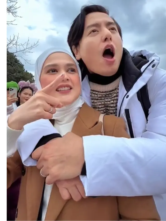 6 Potret Cut Meyriska dan Roger Danuarta Liburan ke Zootopia Land Shanghai