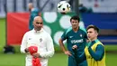 Timnas Portugal akan menghadapi Prancis di perempatfinal Euro 2024 pada Sabtu (6/7) dinihari WIB. (PATRICIA DE MELO MOREIRA / AFP)