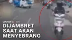 Hati-hati menggunakan ponsel saat berada di pinggir jalan. Seorang perempuan jadi korban jambret saat akan menyeberang jalan di kawasan Tebet, Jakarta.