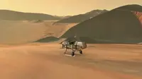 NASA akan menerbangkan helikopter drone senilai US$ 1 miliar ke bulan Saturnus, Titan, pada 2030. (NASA)