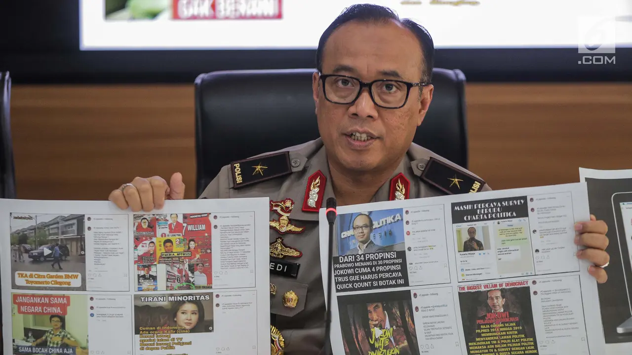 Polisi Ungkap Kasus Pemberitaan Hoaks Lewat Medsos