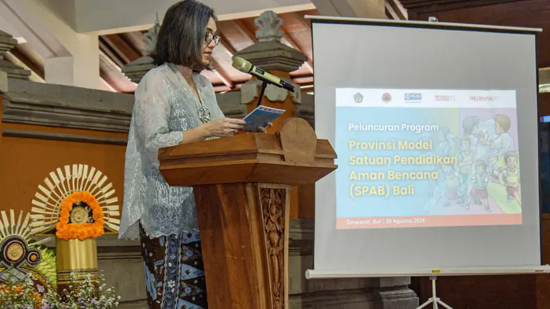 Peluncuran program Provinsi Model Satuan Pendidikan Aman Bencana (SPAB) di Denpasar, Bali. (Liputan6.com/ ist)