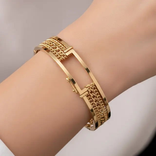 Model Gelang Emas 2 Gram Tanpa Kunci Sambungan untuk Tampil Praktis dan Stylish