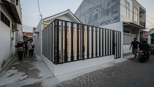Inspirasi Pagar untuk Rumah di Gang Sempit
