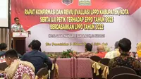 Rapat Konfirmasi dan Reviu Evaluasi LPPD kabupaten/kota, serta uji petik terhadap EPPD tahun 2023, di Hotel Grand Nanggroe Banda Aceh,