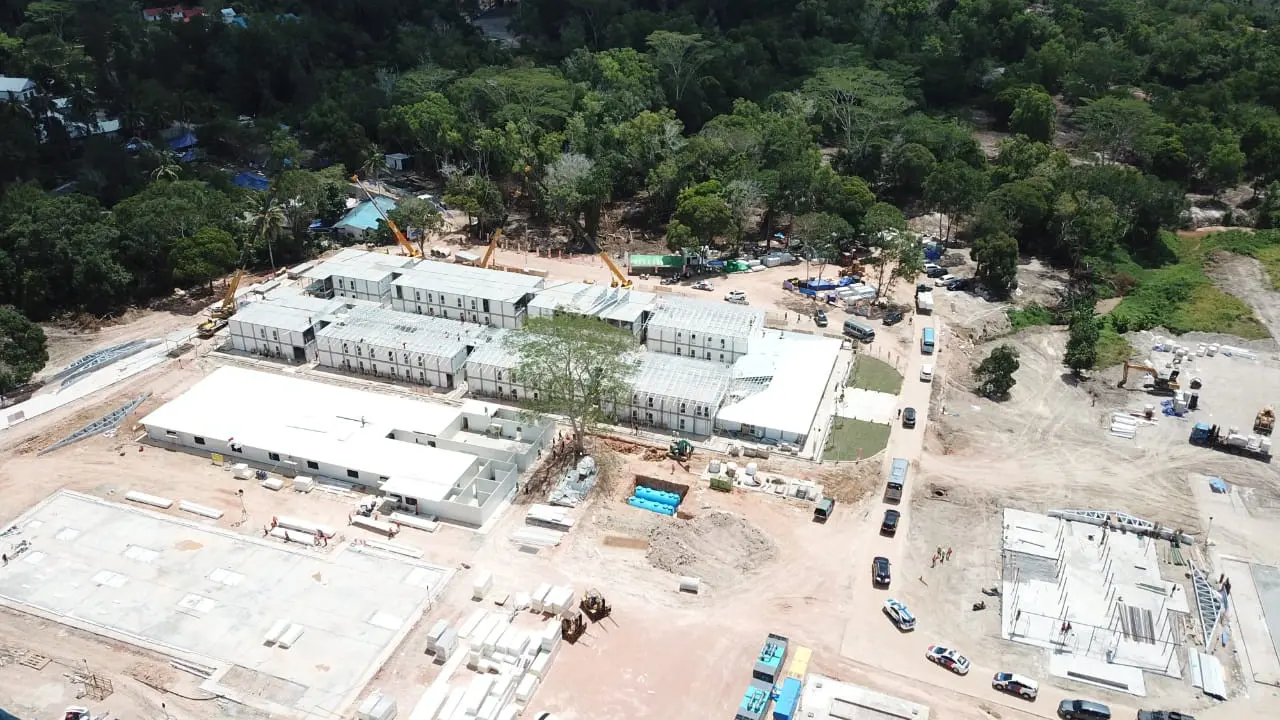 Rumah Sakit Khusus Corona yang di bangun di Kampung Sijantung, Pulau Galang, Kepulauan Riau akan rampung pada Sabtu, 28 Maret 2020.