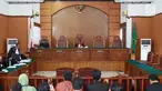 Suasana sidang perdana praperadilan mantan Ketum PPP Romahurmuziy alias Rommy di Pengadilan Negeri Jakarta Selatan, Senin (22/4). Sidang ditunda selama dua pekan karena KPK, selaku tergugat, mengaku masih mengumpulkan bukti-bukti. (Liputan6.com/Immanuel Antonius)