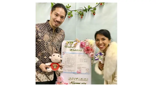 6 Potret Kebersamaan Arina 'Mocca' dan Hiroaki Kato yang Sudah Sah Jadi Suami-Istri
