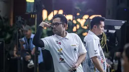 Tirta mendapatkan perlawanan sengit dari Bayu Harudito. Ia sempat tertinggal pada babak pertama. (Bola.com/Bagaskara Lazuardi)