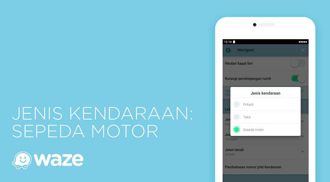 Waze kini hadir dengan fitur navigasi sepeda motor