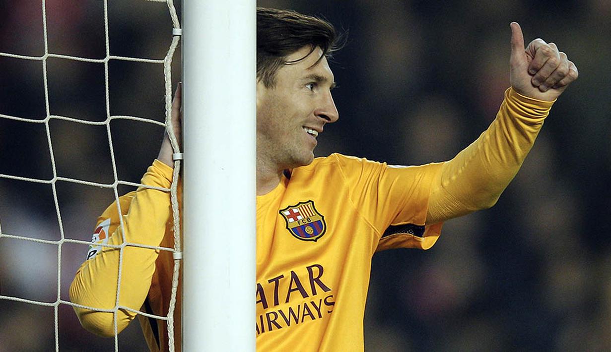 5. Hal yang mustahil sepertinya mendatangkan bintang Barcelona, Lionel Messi ke Ettihad Stadium. Tapi dengan uang yang melimpah bukan tidak mungkin akan terjadi mega transfer, apalagi jika ada faktor Guardiola. (AFP/Jose Jordan)