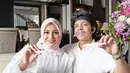 Pasangan pengantin baru Aurel Hermansyah dan Atta Halilintar juga tengah berbahagia. Pasalnya, anak sulung Krisdayanti ini sedang mengandung buah cinta pertamanya.(Instagram/aurelie.hermansyah)