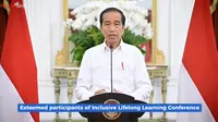 Presiden Joko Widodo (Jokowi) mengatakan Pembelajaran sepanjang hayat atau lifelong learning menjadi penting (dok: Tira)