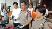 Kapolrestabes Bandung Kombes Pol. Irman Sugema merilis tindak pidana pencurian dengan kekerasan. (Huyogo Simbolon)