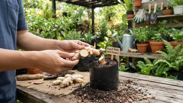 Cara Menanam Kunyit Putih di Polybag untuk Kebun Mini di Rumah