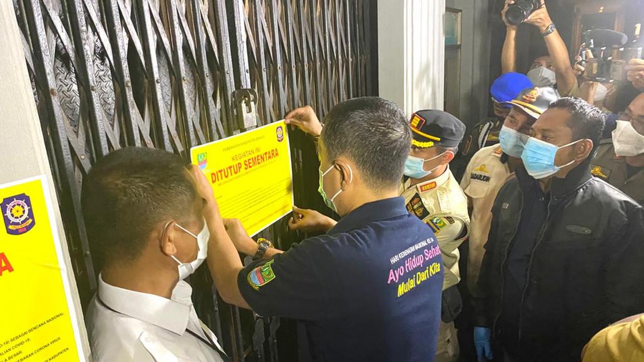 Langgar PPKM, Tempat Hiburan Malam di Bekasi Disegel