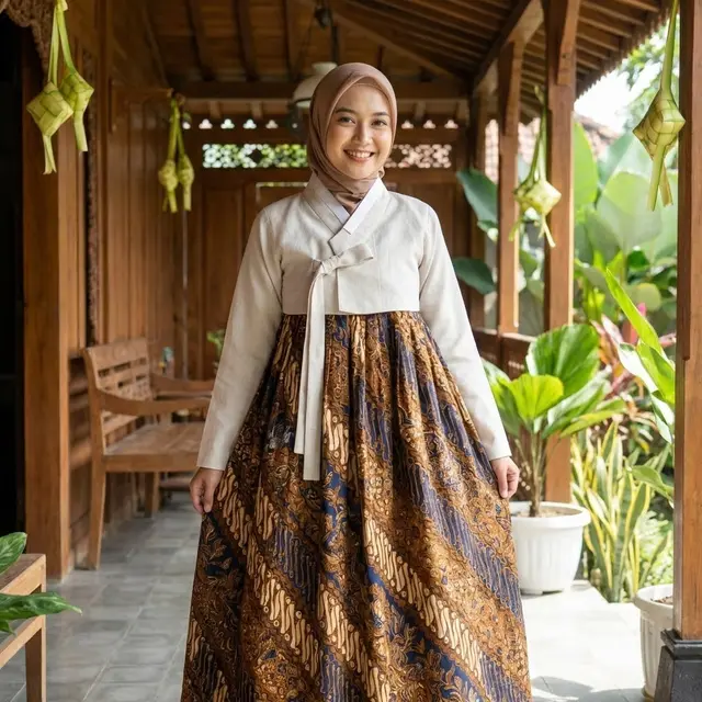 Hanbok Muslim Batik Nusantara