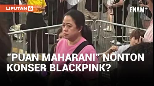 VIDEO: Heboh Penonton Wanita Konser Blackpink di Singapura Mirip Puan Maharani