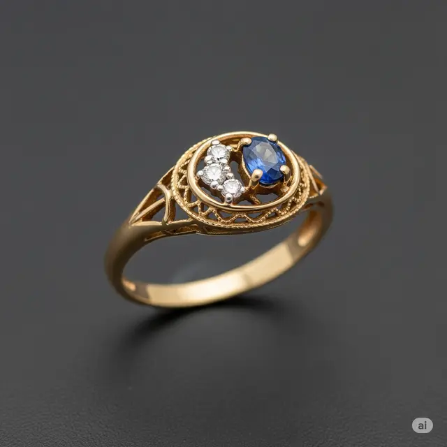 Model Cincin buat Orang Tua 50 Tahun (Image by GeminiAI)