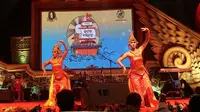 Pertunjukkan Tarian Bali pada Festival Bali Yatra 2019 di Odisha, India (14/11/2019) (Liputan6.com/Facebook)