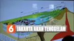 Penurunan permukaan tanah ini disebabkan penggunaan air tanah yang berlebih.