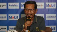 Pelatih Barito Putera Djadjang Nurdjaman. (Liputan6.com/Huyogo Simbolon)