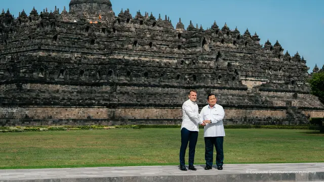 Prabowo dan Macron.