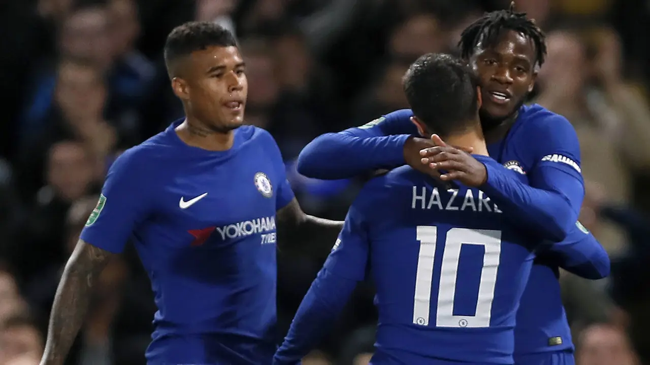FOTO: Michy Batshuayi Hattrick, Chelsea Gilas Nottingham Forest