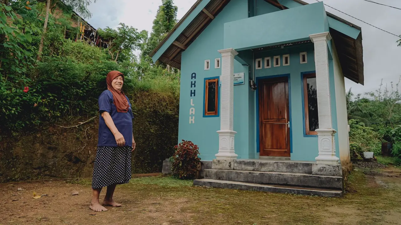 Rumah Tinggal Layak Huni (RTLH) dari limbah padat hasil pembakaran batubara pada Pembangkit Listrik Tenaga Uap (PLTU) atau Fly Ash dan Bottom Ash (FABA) di Pacitan. (Istimewa)