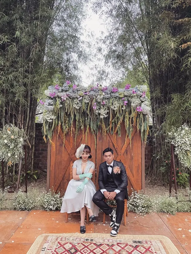 7 Momen Pernikahan Alfath Fathier dan Nadia Christina, Penuh Kebahagiaan