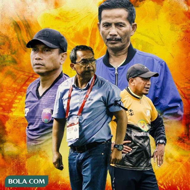 Ilustrasi - Djadjang Nurdjaman, Rahmad Darmawan, Aji Santoso, Widodo C Putro