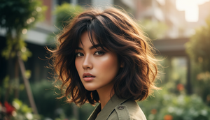 7 Model Rambut Wanita Pendek Butterfly, Bikin Wajah Terlihat Lebih Fresh dan Proporsional (Foto: Gemini AI)