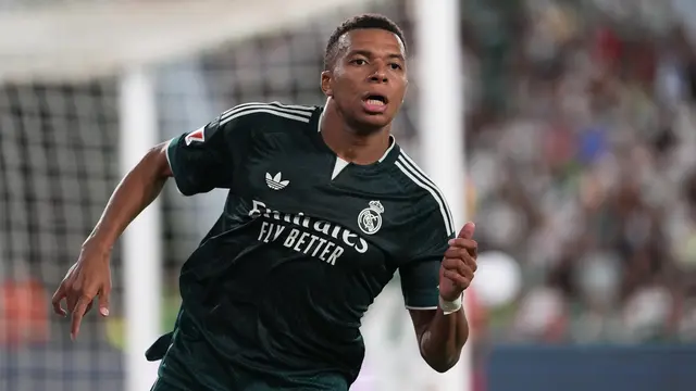 Pemain Real Madrid Kylian Mbappe