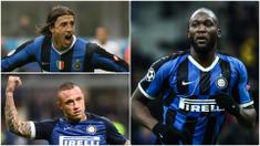 Romelu Lukaku menjadi pembelian termahal dalam sejarah Inter Milan. Striker asal Belgia ini dilabuhkan I Nerazzurri dari Manchester United dengan total transfer mencapai 75 juta euro. Selain Lukaku, berikut pembelian pemain termahal dalam sejarah Inter Milan. (kolase foto AFP)