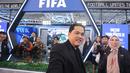 Menpora Erick Thohir saat berada pada acara Indonesia Sports Summit 2025 (ISS 2025) resmi digelar di Indonesia Arena, Senayan, Jakarta pada Sabtu (6/12/2025).